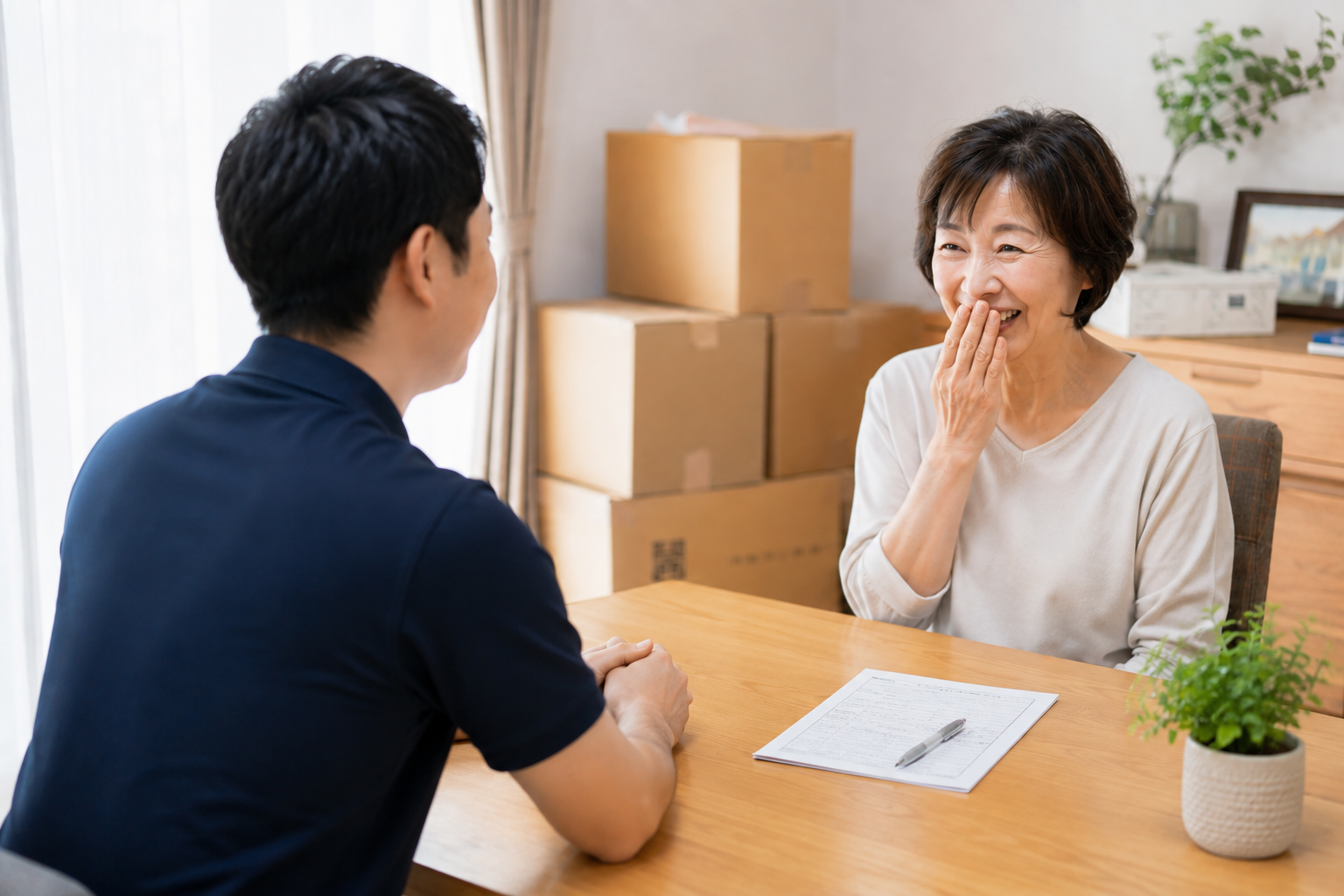 お客様からの直筆アンケート用紙